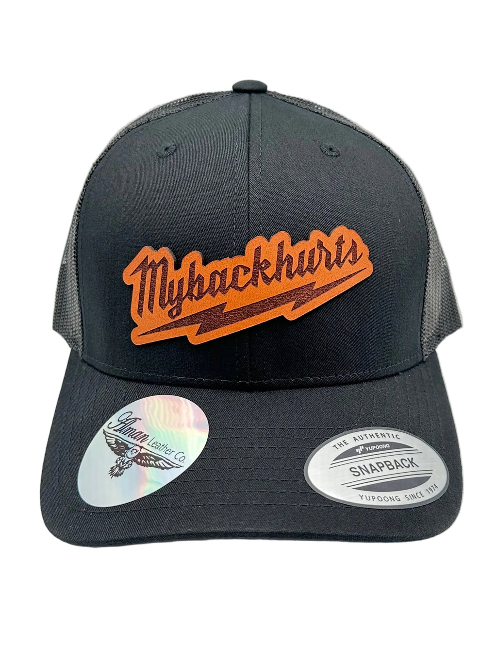 "My Back Hurts" Premium Trucker Hat