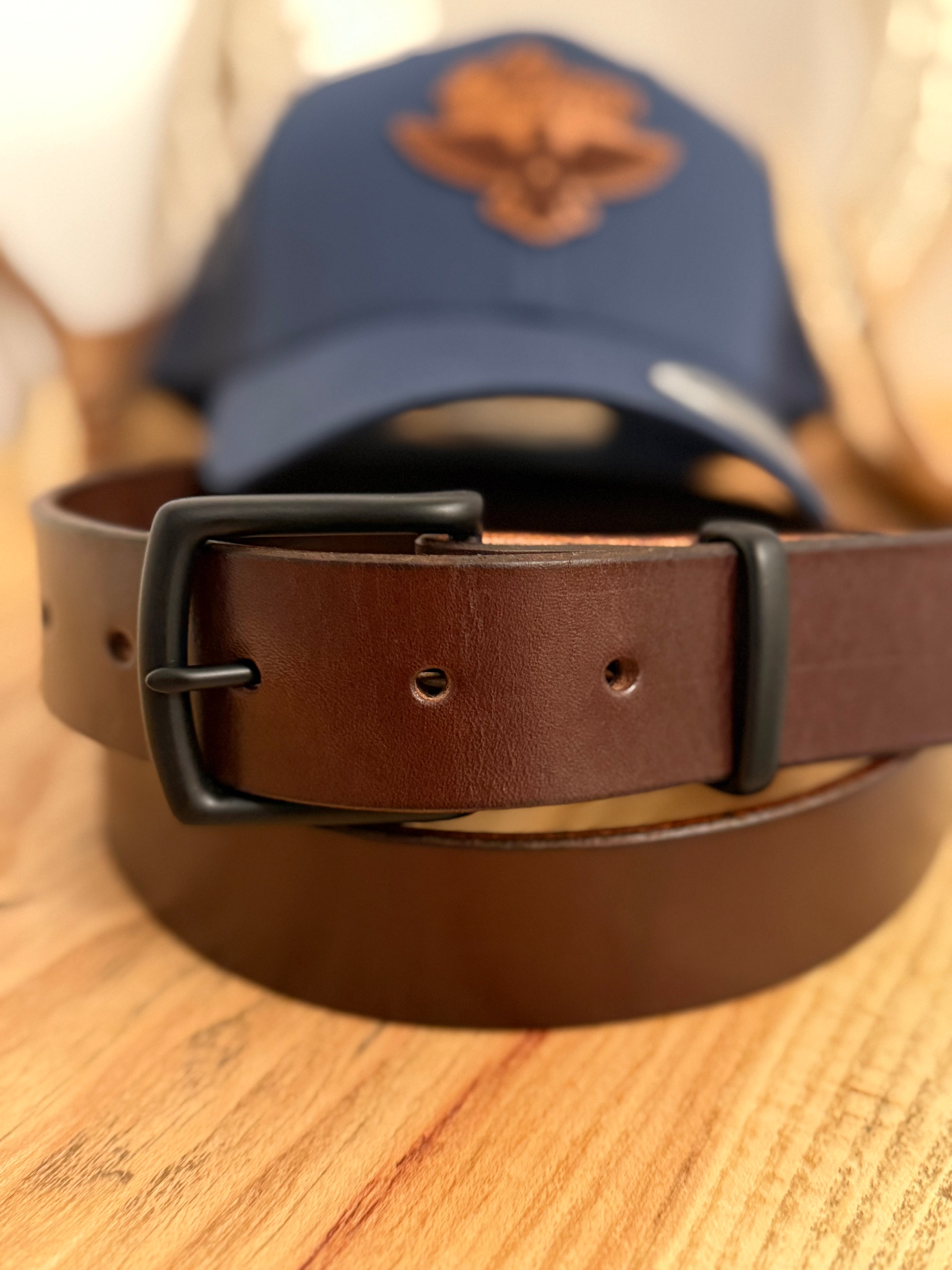 Classic Handcrafted Brown Leather Belt